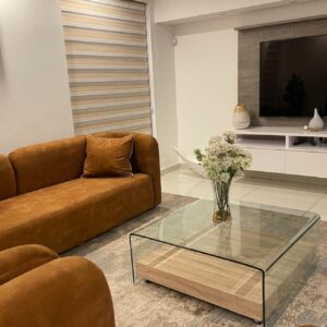 Camel Suede Sofa