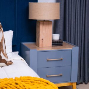 Modern Two-Tone Bedside Table