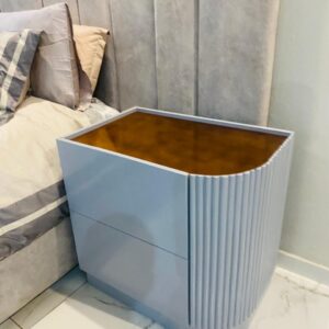 Fluted 2-Drawer Bedside Table