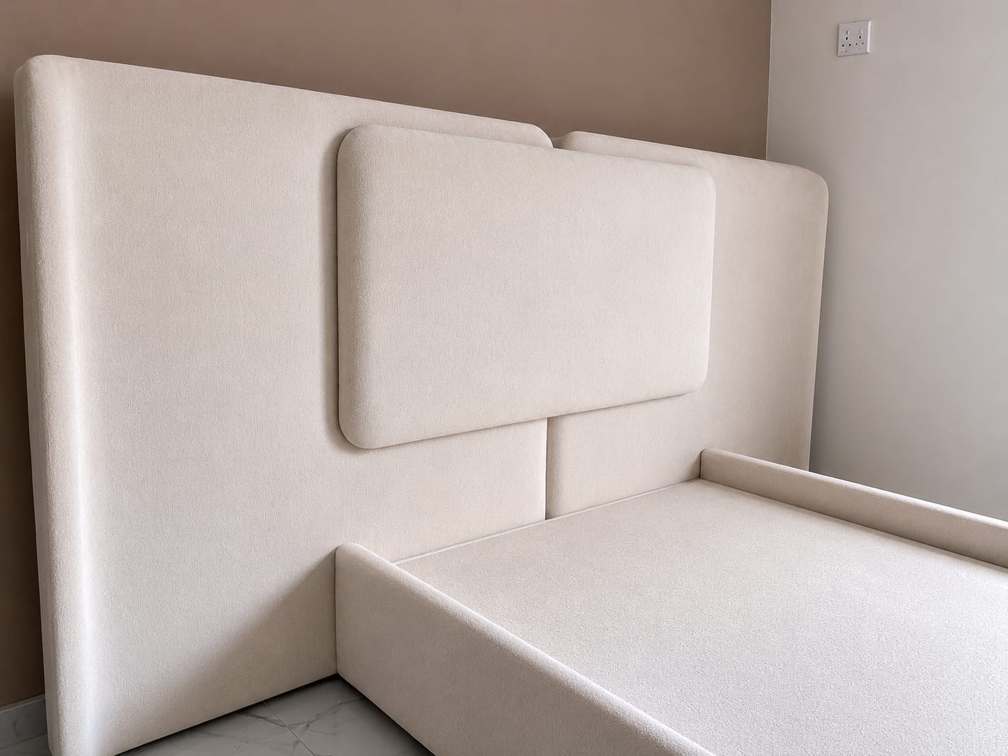 Luna Upholstered Platform Bed with Panel Headboard Luna Upholstered Platform Bed with Panel Headboard