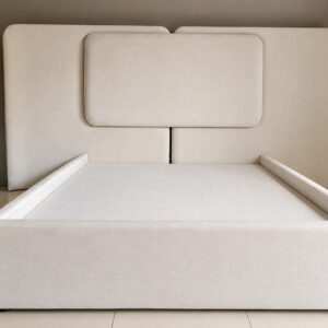 Luna Upholstered Platform Bed with Panel Headboard