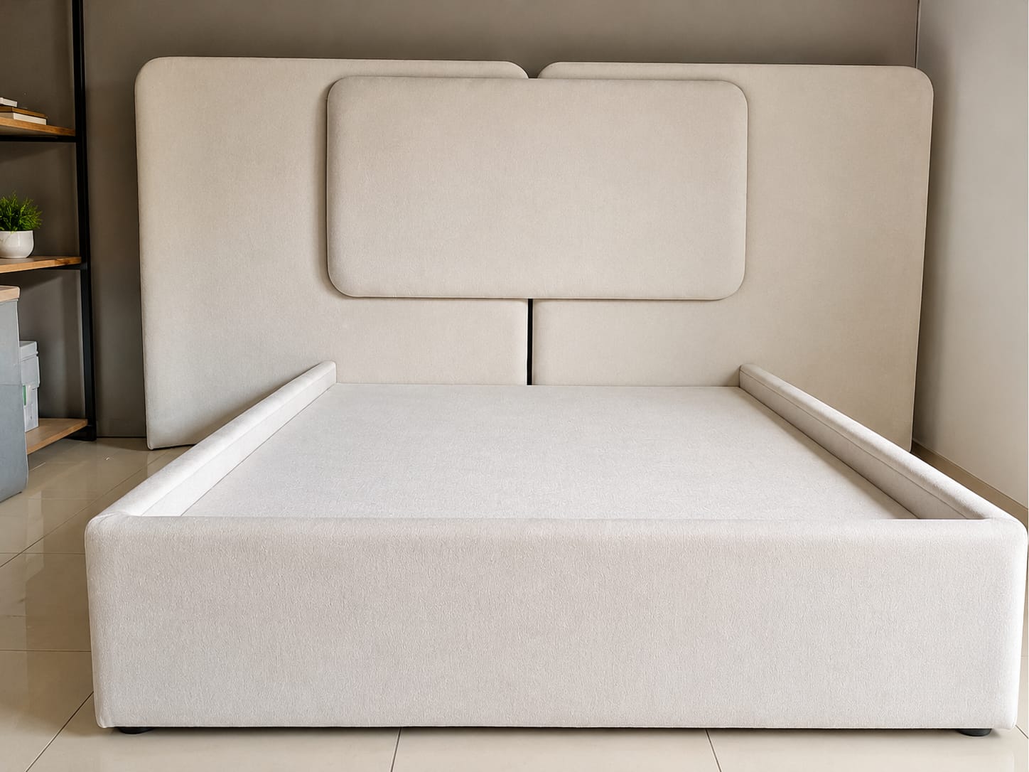 Luna Upholstered Platform Bed with Panel Headboard Luna Upholstered Platform Bed with Panel Headboard